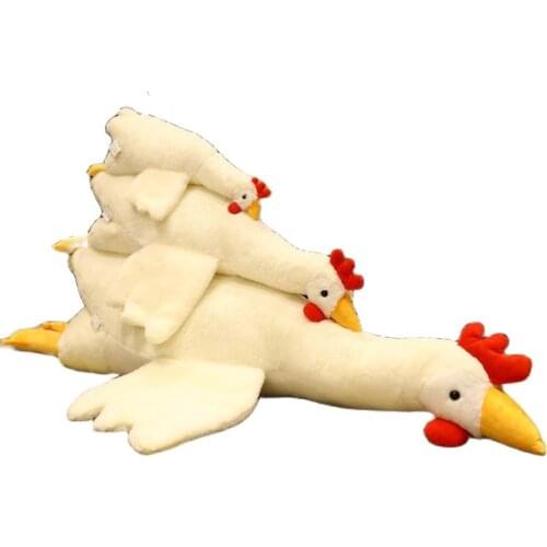 Simulation Fluffy Cock Plush Toy Cute Animal Popular Stuffed Duck Dolls Fashion Kids Plush Toy for Girls Birthday Christmas Gift