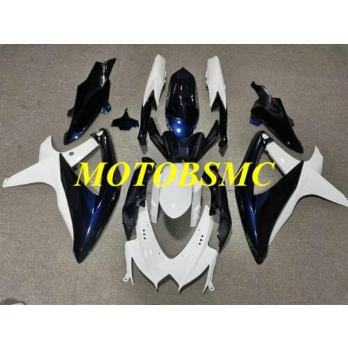 Custom Injection Mold Fairing Kit for GSXR600 750 K8 08 09 GSXR 600 GSXR750 2008 2009 White Blue Bodywork+Gifts SH65