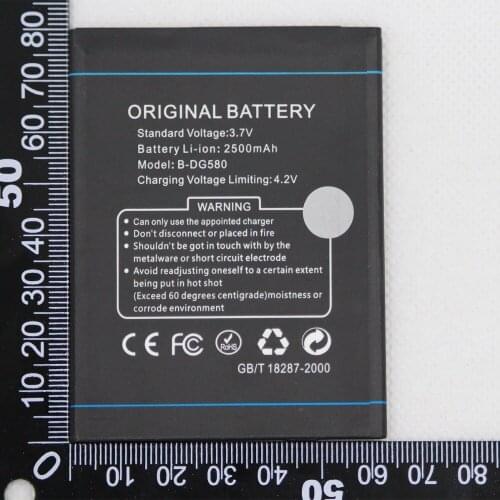 ISUNOO Mobile Battery B-DG580 For Doogee Kissme DG580 2500mah Phone internal Replacement Battery with Gift