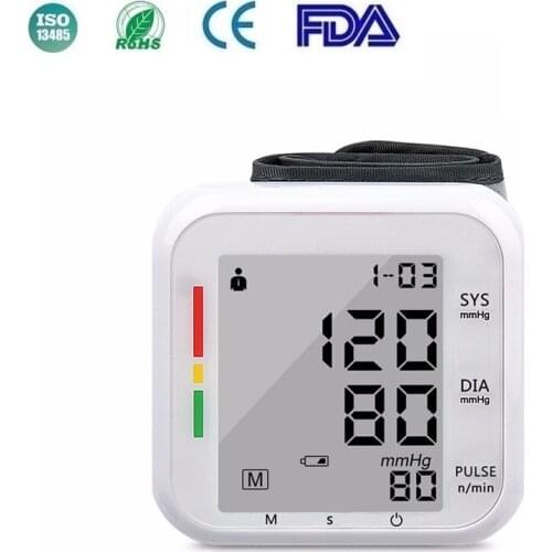 Medical Blood Pressure Monitor Cuff Wrist Sphygmomanometer Automatic Voice Blood Pressure Gauge Home Heart Rate Measurement Tool