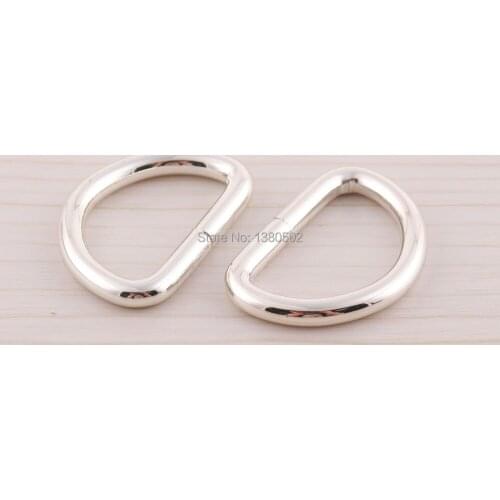 6pcs/lot 25mm Metal D Ring Dee Ring belt buckle for handbag Garment Accessories