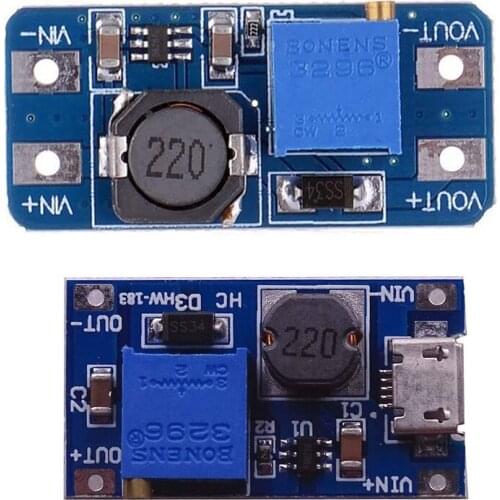 MT3608 DC-DC Step Up Converter Booster Power Supply Module Boost Step-up Board MAX output 28V 2A for arduino
