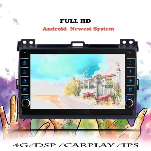 Multimedia Player Android For Toyota Land Cruiser Prado 120 2004 2005 2006 -2009 Car Radio DVD Navigation GPS Head Unit Cassette