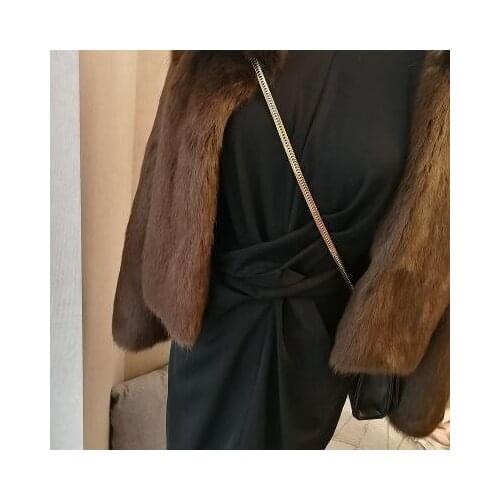 New 2022 Style High-end Fashion Women Faux Fur Coat S277