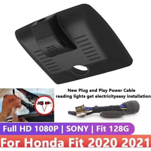 New! Plug and play Car DVR Wifi Video Recorder Dash Cam Camera Full HD 1080P Control by Mobile Phone App For Honda Fit 2020 2021