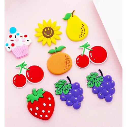 New Mini Cartoon Fruit Strawberry/Grape/Cherry Magnet Fridge Refrigerator Stickers