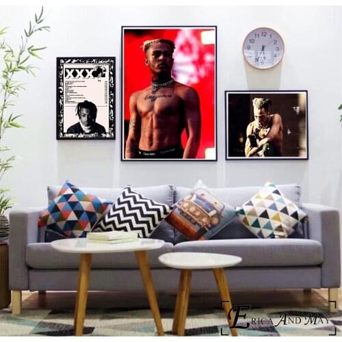 Xxxtentacion Hiphop Rapper Posters And Prints Wall Pictures For Living Room Canvas Painting Nordic Decoration Home Decor Cuadros