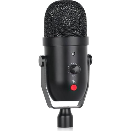 Wired USB Microphone Professional Condenser Mic Desktop Cardioid with Stand Audio Cable Dual for Mobile Phone Computer Meeting