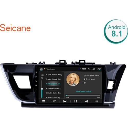 Seicane Car GPS Multimedia Player Radio For 2014 Toyota Corolla RHD 10.1" 2Din Android 9.1 Bluetooth Wifi Head Unit Support DVR