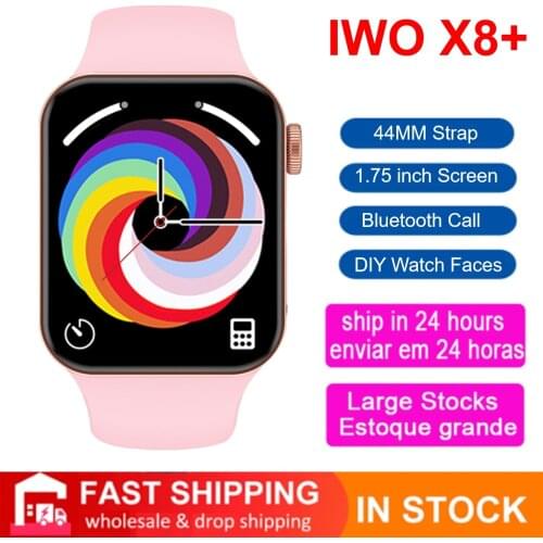 New X8 Plus Women Men Smart Watch Bluetooth Call Smartwatch Heart Rate Monitor Fitness Tracker PK IWO 13 IWO 14 Wearable Device