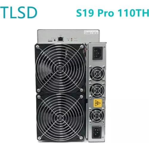 TLSD Used Bitmain Antminer S19 Pro 110Th/S Bitcoin BTC Asic Mining