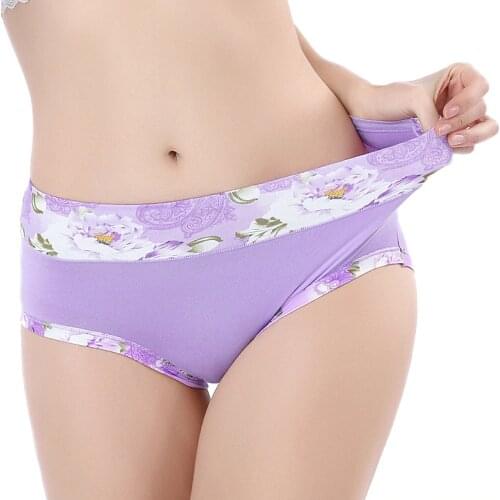Panties For Women Underwear Sexy Lingerie Flowers Women Modal Panty Soft Underpant Lady Briefs Femme Everyday 2020 New
