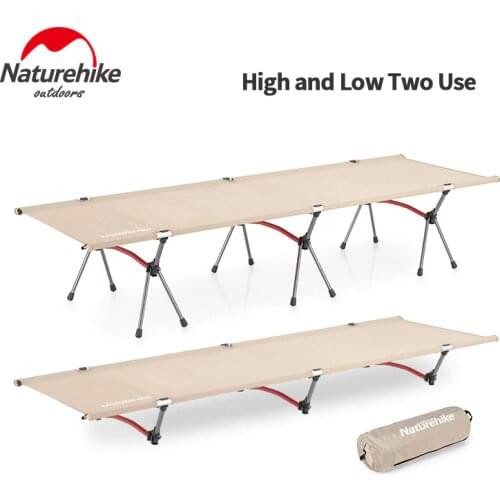 Naturehike Outdoor Equipment Camping Cot Sturdy Comfortable Portable Folding Tent Bed Indoor Siesta Bed For Sleeping Relaxing