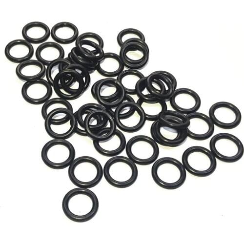 50pcs NBR O Ring Seal Gasket Thickness 2.0mm OD 6~30mm Nitrile Butadiene Rubber Spacer Oil Resistance waterproof Black Washer