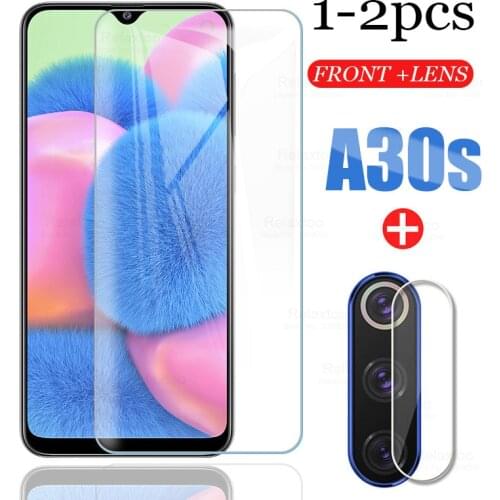 1-2pcs Tempered Glass For Samsung A30 S Screen Protector lens Protective glass for Samsung A30S A 30S 30 s Protecting film 6.4