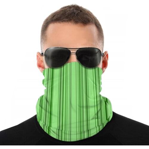 Honeysuckle Green Scarves Neck Face Mask Men Women Halloween Tube Scarf Seamless Bandanas Versatility Headwear Cycling Hiking