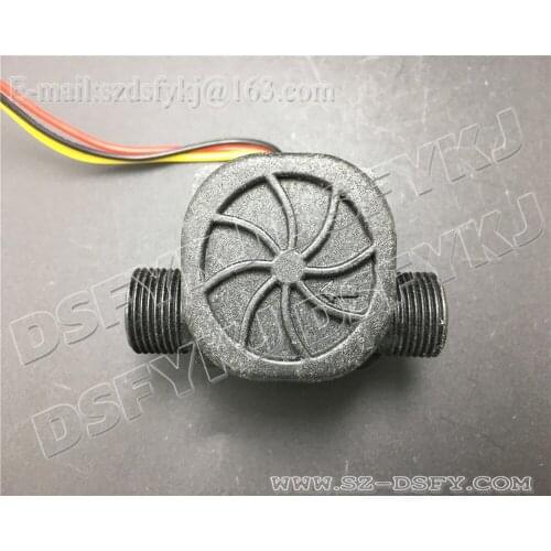 1pcs Free ShippingDS-HZ16WA Flow Meters Flow Sensors Plastic Hall flow sensor G3/8' outside treads Water