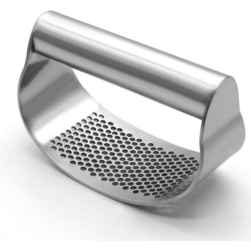 100% Stainless Steel Garlic Press Rocker Garlic Rocker Crusher Garlic Chopper Mincer Press Kitchen Garlic Masher