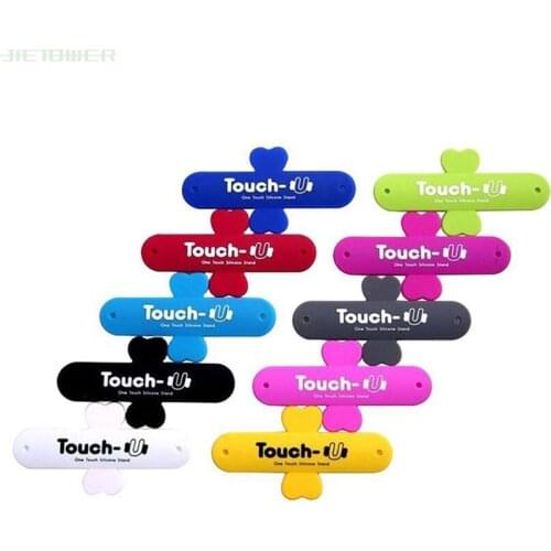 1000pcs/lot Suction Cup Phone Holder Silicone Touch U Mount Stand for IPhone Samsung LG HTC Huawei All Smartphones