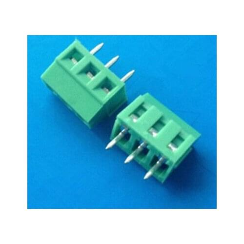 20pcs KF128L-3P 3.81mm Pitch 3 pin Straight PCB Screw Terminal Block Connector
