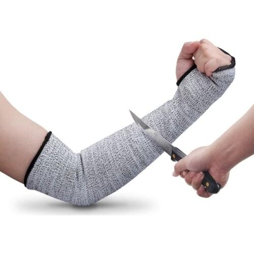 35CM Length Breathable Arm Guard Level 5 HPPE Safety Anti Cut Sleeve Cover Outdoor Work Gardening Fishing Safety Puncture Gloves