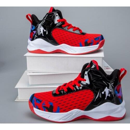 Boys Basketball Shoes High Quality Top Soft Non-Slip Kids Sneakers Thick Sole Children Sport Kid Outdoor Trainer Shoes 2021