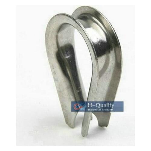 Free Shipping Wholesale High Quality Heavy Duty Stainless Steel 304 DIN6899 Wire Rope Cable Thimbles M6