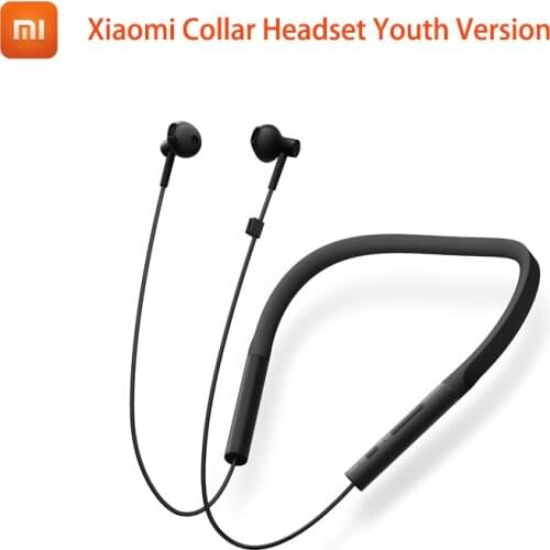Newest Xiaomi Collar Bluetooth Headset Youth Version New Neckband Sports Earphone Fast Charge Mi Wireless Headphone for iphone
