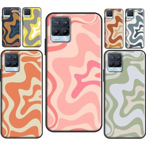 Liquid Swirl Abstract Beige Sage Green Case For OnePlus 9 Pro 7 8 T Nord Cover For OPPO Realme C3 C11 C15 C21 GT Neo 6 7 8 Pro