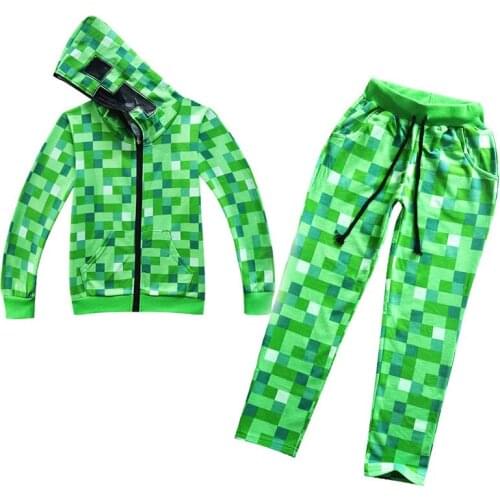 Kids Boys Zentai Bodycon Jumpsuit LED Mask Children Halloween Costume Party Hoodies Pants Jacket Warm Velvet Cosplay Disfraces