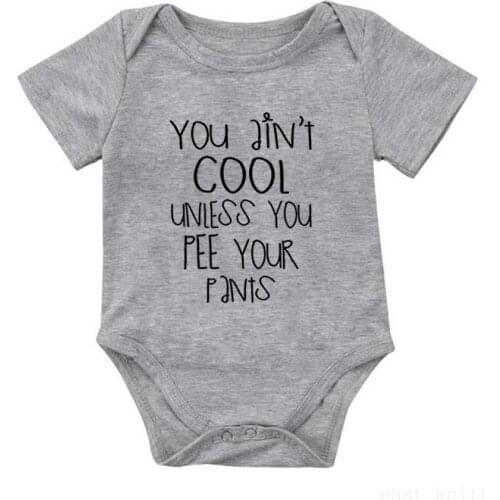 Newborn Infant Baby Boy Girls Bodysuit for Newborns Jumpsuits Summer Short Jumpsuit Letter Casual Solid Outfits Clothes Romer