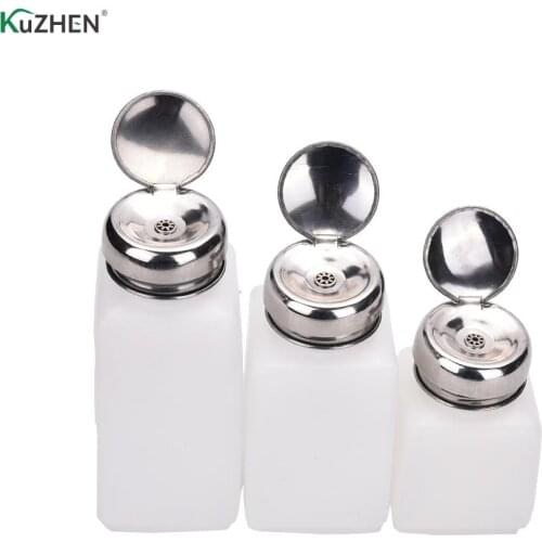 100ml/200ml/250ml Dispenser Pumping Bottle Liquid Alcohol Press Nail Polish Remover Dispenser Pumping Bottle Colors