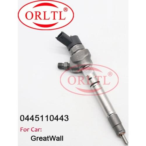 Diesel Injector 0445110443 Common Rail Inyector 0 445 110 443 Nozzle 0445 110 443 For GREAT WALL 1100100-ED01B