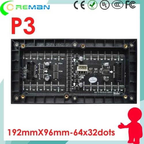 Aliexpress Spanish led display screen module p3 32x64 led matrix module kinglight led / xxx video led panel p1 p2 p2.5 p4