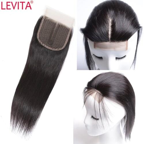 Levita Wholesale Brazilian Straight Human Hair Lace Closure In Bulk Swiss Lace Closure Only Bresilienne Closure Cheveux Humain
