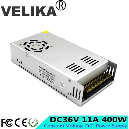 Best quality Single Output 36V 11A 400W Switching Power Supply Driver for LED Strip CCTV 3D Printer 110V 220V AC DC 36V SMPS