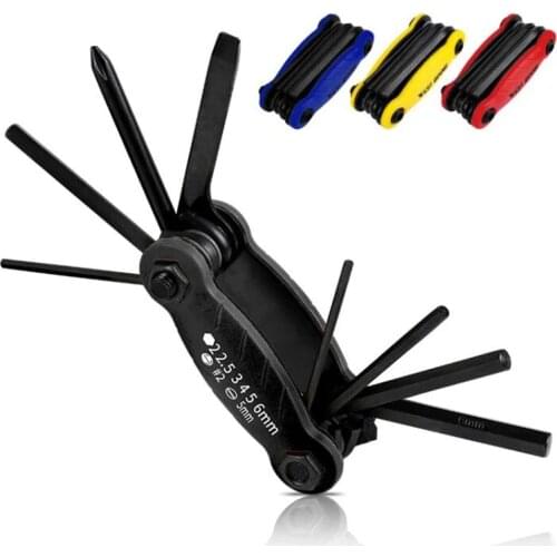 Multitool Bicycle Repair Tools Chain Hex Spoke Wrench Screwdriver 10 In 1 Kit Set Road MTB Bike Cycling Multi Tools