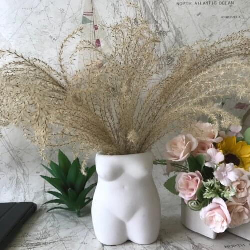DIY Decorating Resin Craft Desktop Pen Holder Plant Vase Molds Concrete Lady Girl Body Silicone Flower Pot Mould
