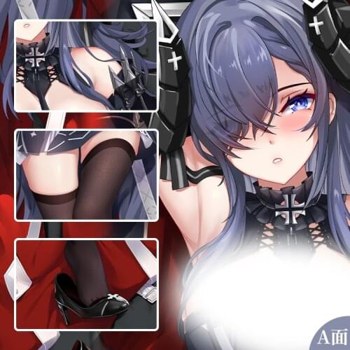 Game Azur Lane KMS August von Parseval Dakimakura Hugging Body Pillow Case Otaku Loli Pillow Cushion Cover Cosplay Gifts