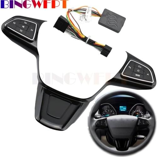 Steering Wheel Cruise Control Switch Music Volume Adjustment Button Car Accessories For Ford Focus 15-18