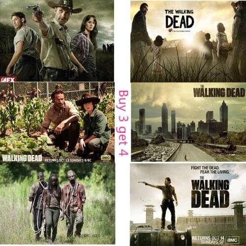 THE WALKING DEAD Poster Clear Image Wall Stickers Home Decoration Good Quality Prints White Coated Paper