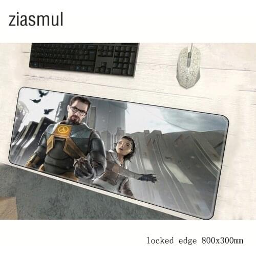 Half life mouse pad gamer 800x300x3mm Halloween Gift notbook mouse mat gaming mousepad High quality pad mouse PC desk padmouse