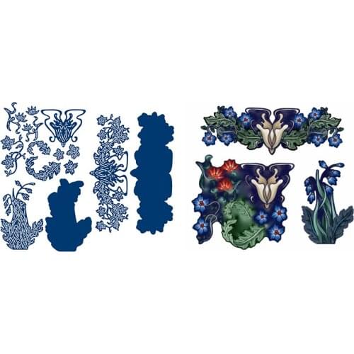 Flower Bouquet Cutting Dies Decoration Metal Die Cutters for Scrapbooking Craft DIY Album Template Decor Model 2021 New Arrivals