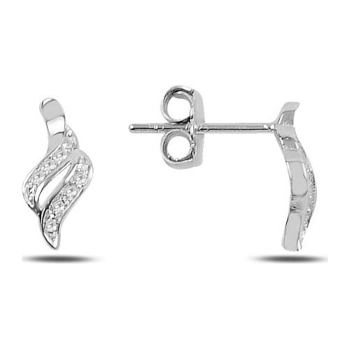 Silverlina Silver Zircon Stone Earrings