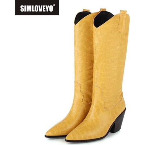 SIMLOVEYO Women's High Boots
