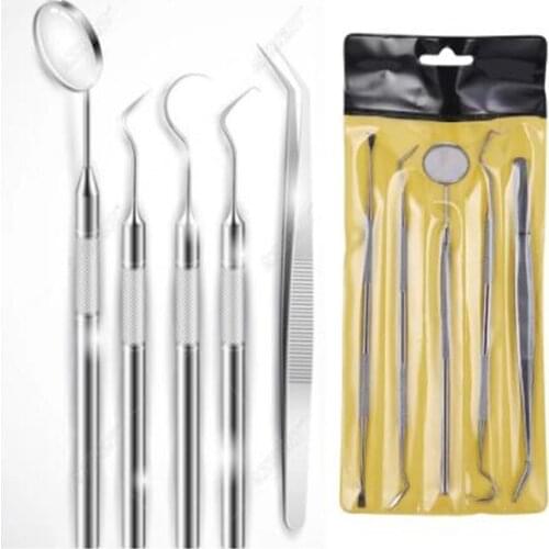 Dental Mirror Stainless Steel Dental Tool Set Mouth Mirror Dental Kit Instrument Dental Pick Dentist Prepare Tool