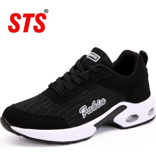 STS 2020 Women Shoes Breathe Lady Flat Summer Sneakers Light Breathable Shoes Female Mesh Sneaker Women Flat Shoes Size 35-42