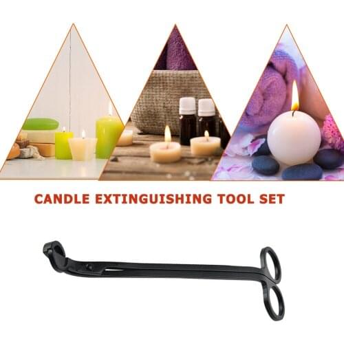 Stainless Steel Candle Wick Trimmer Durable Cutter Snuffer Hook Clipper Oil Lamp Trim scissor Cutter Snuffer Tool Dropshiping