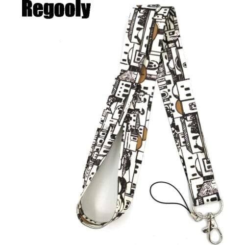 Vintage House Lanyard for Keys Phone Cool Neck Strap Lanyard for Camera Whistle ID Badge Cute webbings ribbons Gifts