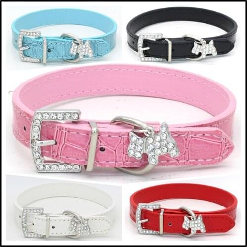 1PCS Crystal Pendant Pet Dog Collar Puppy Cat Pet Buckle Dogs Leads Neck Strap Animal Pet Accessories Dog Leash and Harnesses